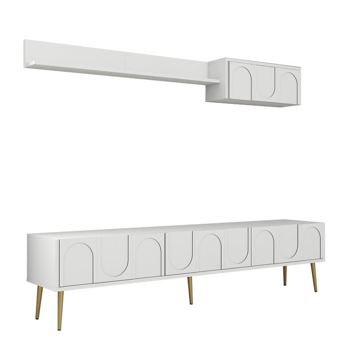 Hanah Home Lyon 2 - Blanco y Dorado